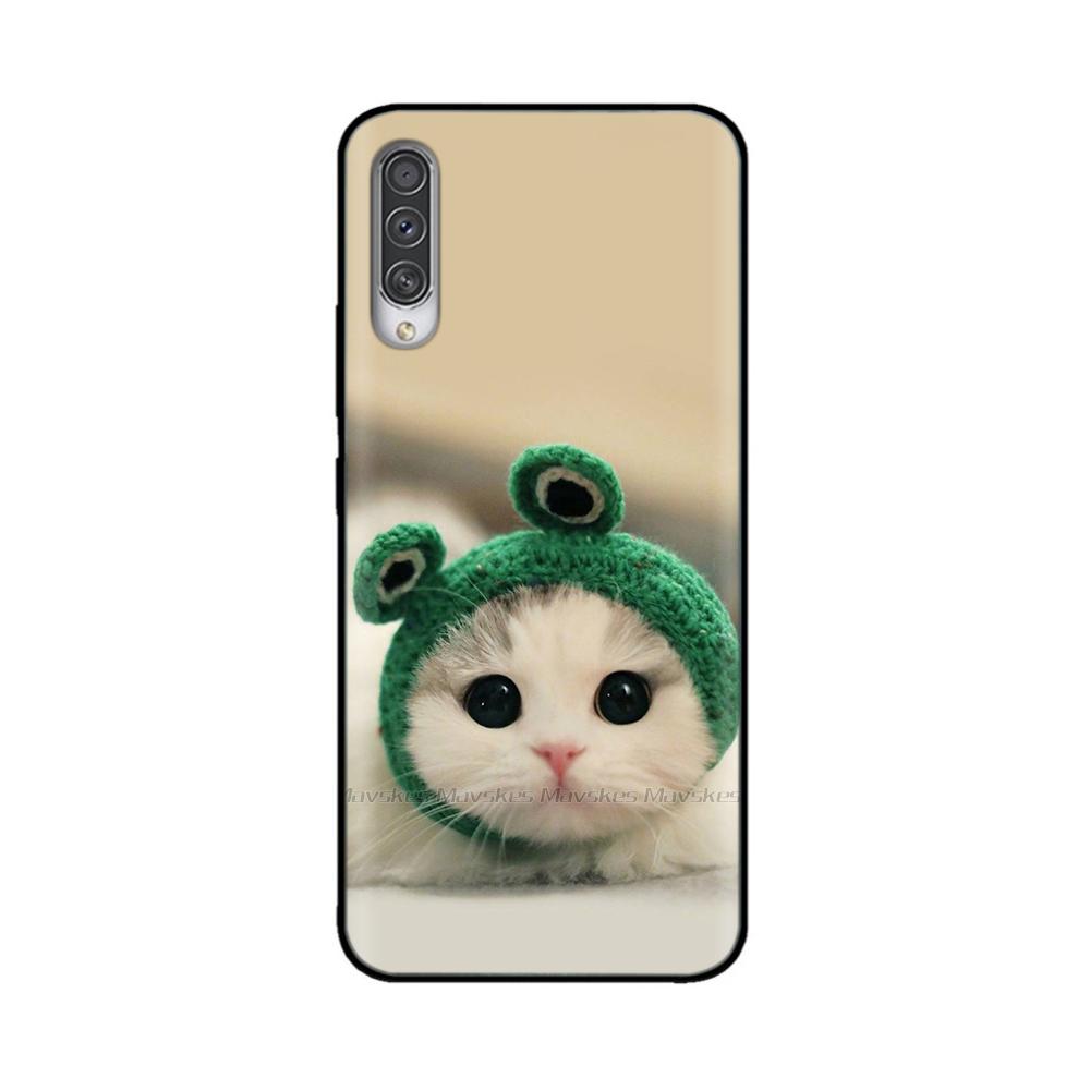 For Samsung Galaxy A50 Case Printed Cartoon Soft TPU Case Silicone Shockproof Back Cover For Samsung A50 A 50 Funny Phone Cases