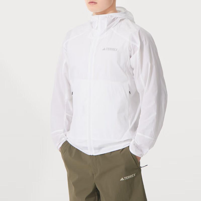 Adidas Terrex Training Running Woven Hooded Jacket Men Jacket White JD3506