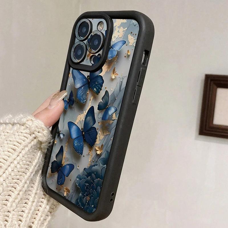 Phone Case For Xiaomi Redmi Note 14 13 12 12S 11 10 Pro 12C 13C 14C 11s 10s Plus 4G 5G Glow In The Dark Butterfly Design Cover