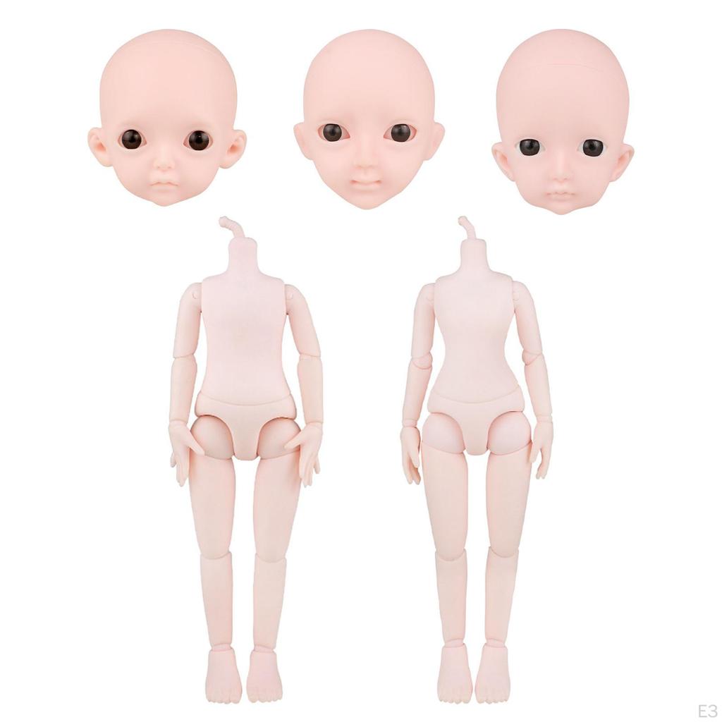 12Inches Ball Jointed Dolls Handmade for DIY Makeup Display Decoration