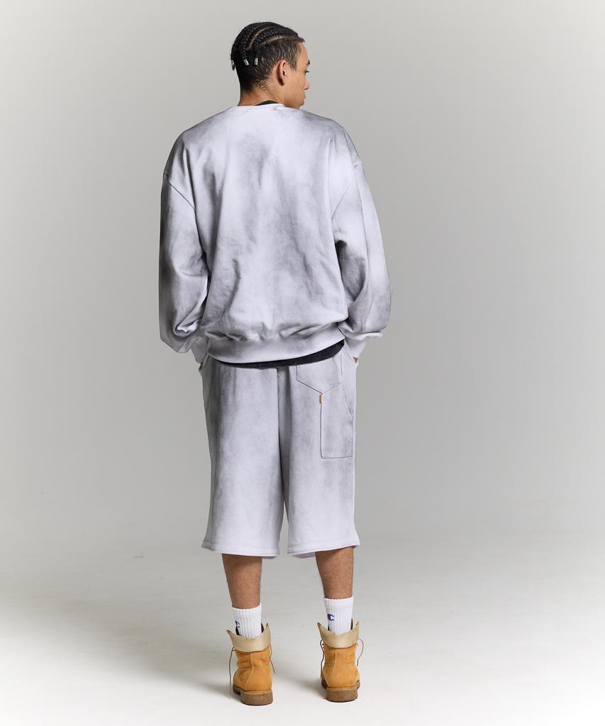 PHILIPPAKER Fresh Solid Sweatshirt Dirty Washed White