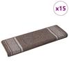 Self Adhesive Stair Mats 15 Pcs. 65 X 21 X 4 Cm Non Slip