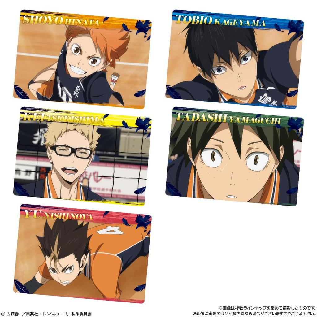 Bandai Wafers 6 Cocoa Cream Flavor Candy Toy Set of Haikyu!! [Box 20]