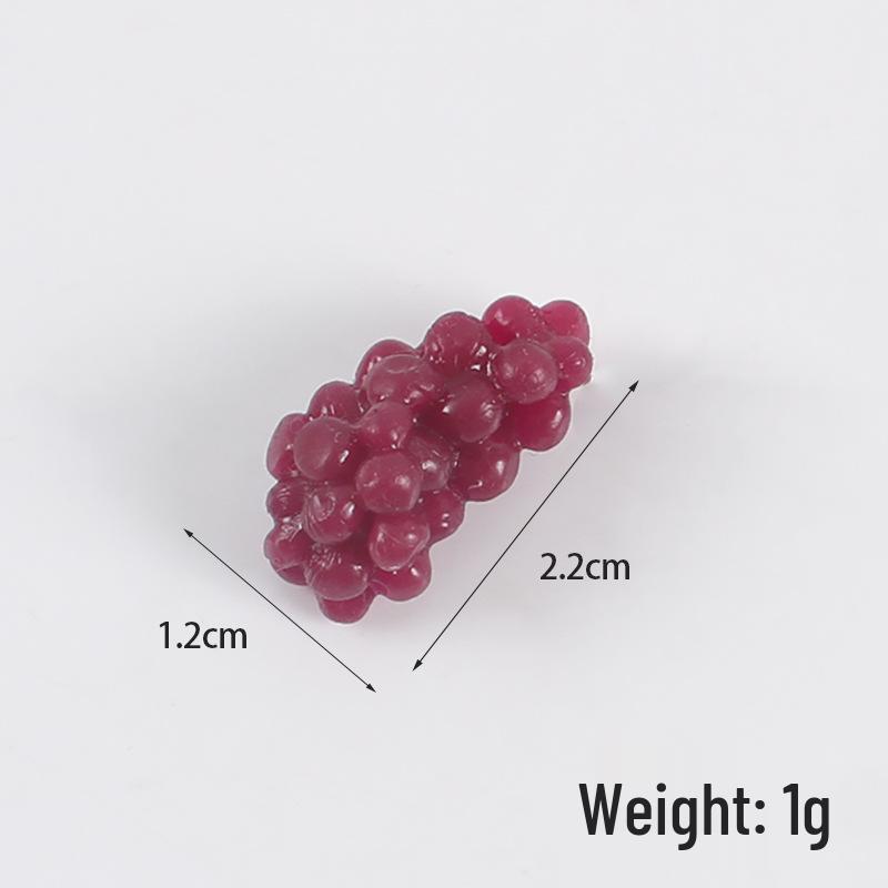 TPR Soft Rubber Simulation Grape & Corn Stress Relief Toy - Mini Fruit Squeeze Model