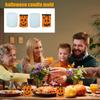 Kerzen Gießform Halloween Geistergesicht Kürbis Kerzenform Wiederverwendbares Silikonwerkzeug Bastel Dekoration Formen Für Anfänger