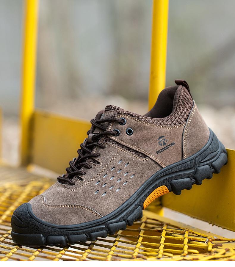 New Men Safety Shoes with Steel Toe Cap Anti-smash Work Sneakers Construction Site Safety Boots Indestructible Welder Protection