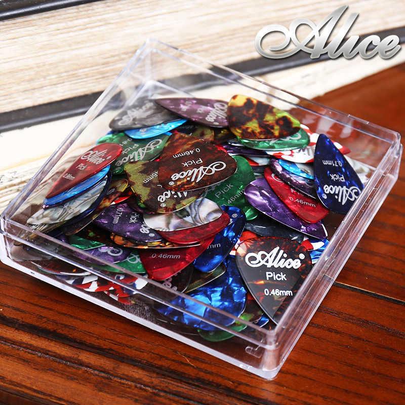 Alice Genuine Celluloid Picks: Ukulele, Electric Guitar & Wood Accessory Set