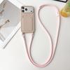 Crossbody Detachable Lanyard Shoulder Strap Cards Solt Phone Case for iPhone 17 Pro Max 16 Plus 15 14 13 12 Soft Silicone Cover