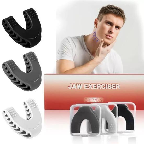 Jawline Exerciser Portable Men Women Face Muscle Sculpting Jaw Bone Strengthener Jawline Shaper Trainer Toner Face Slimming Tools