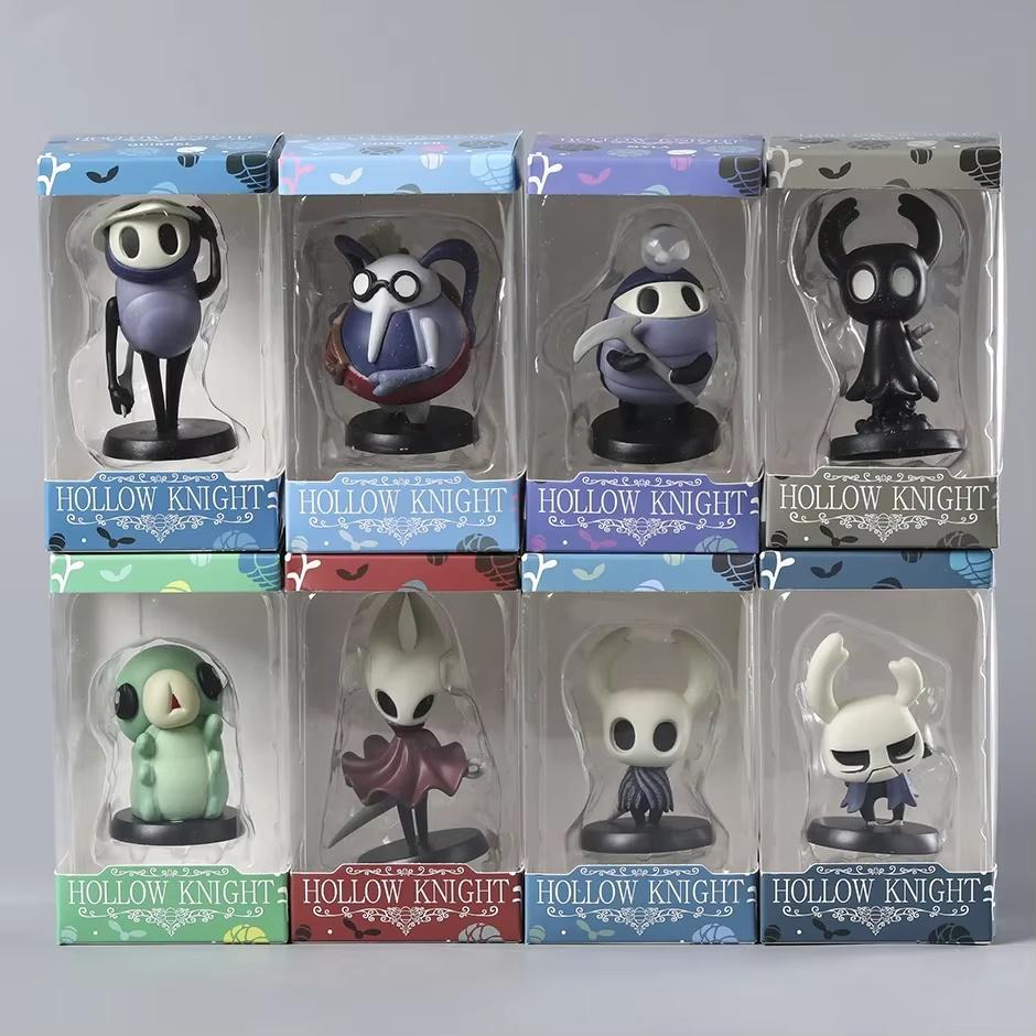 Hollow Knight Silk Song Pvc Figures - Q Version Collection - Knight Hornet Grub Zote Quirrel Shade Cornifer Myla Toy Gift