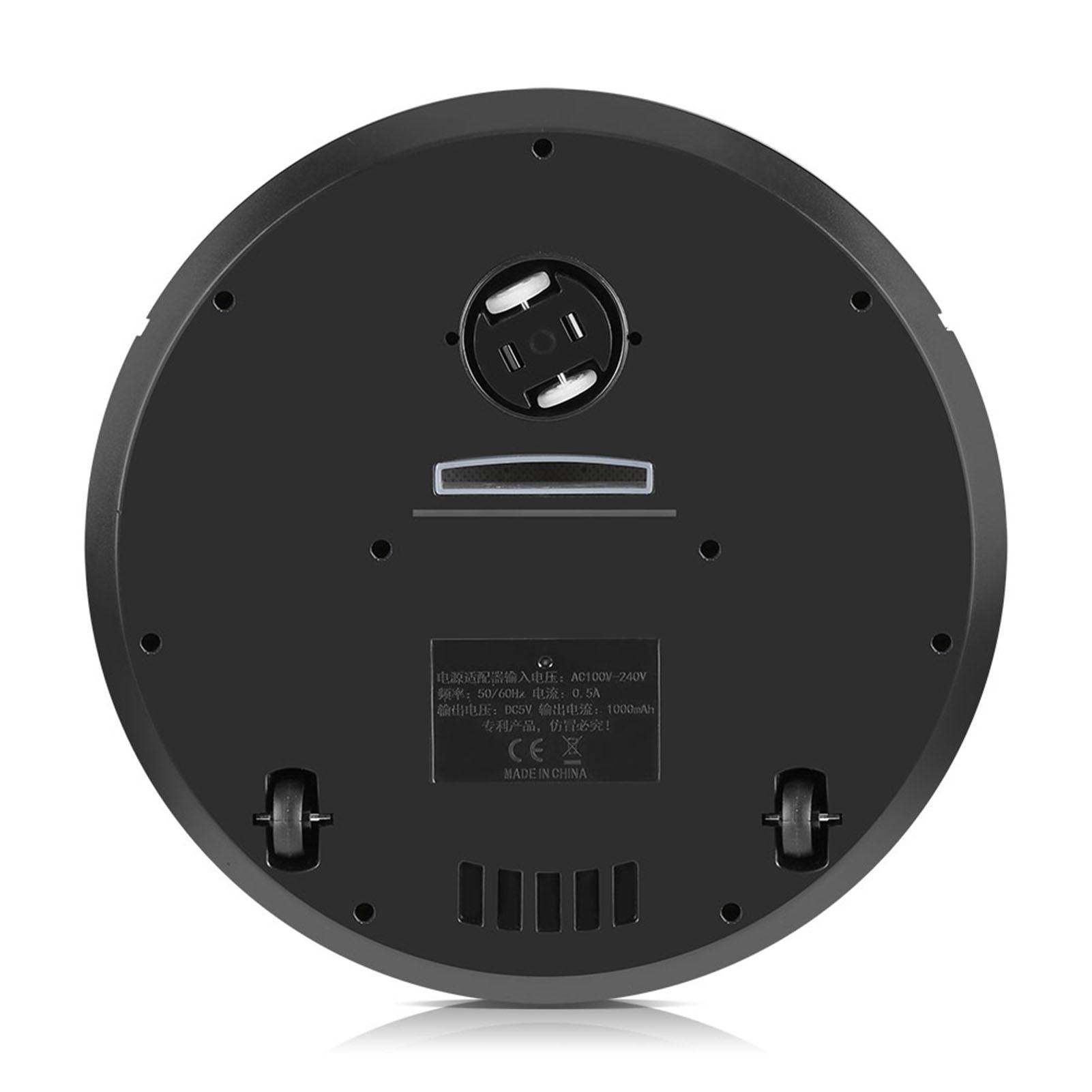 USB Rechargeable Automatic Smart Robot Vacuum Floor Cleaner Household Sweeping Machine Black