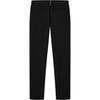 FILA Golf Solid Color Mid Waist Zipper Design Straight Leg Knitted Sports Pants Men bottoms Deep-Black A11M215810F-BK