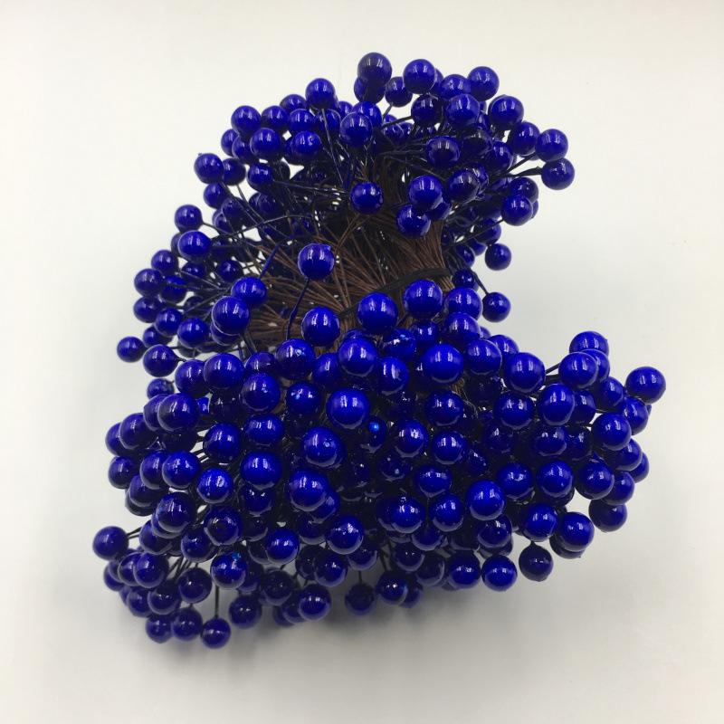 8mm Double-Headed Berry Branches for Christmas Wreaths & Wedding Candy Box Decor