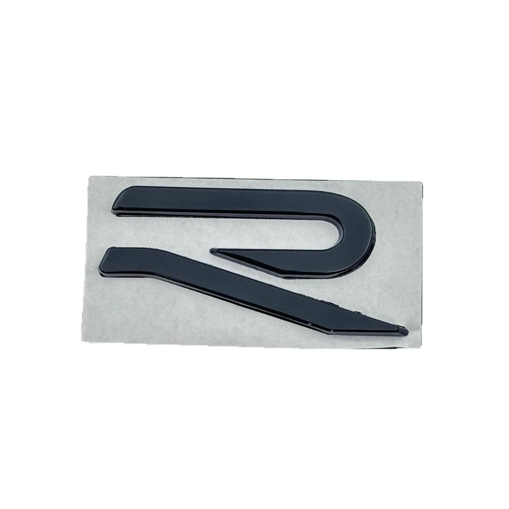 Golf 8 R-Line Rear Black Emblem - Black Warrior GTI for Car Modification
