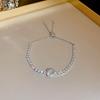 Electroplated Zircon Sun Love Bracelet Niche Sweet Versatile Bracelet Temperament Light Luxury High-end Jewelry Women