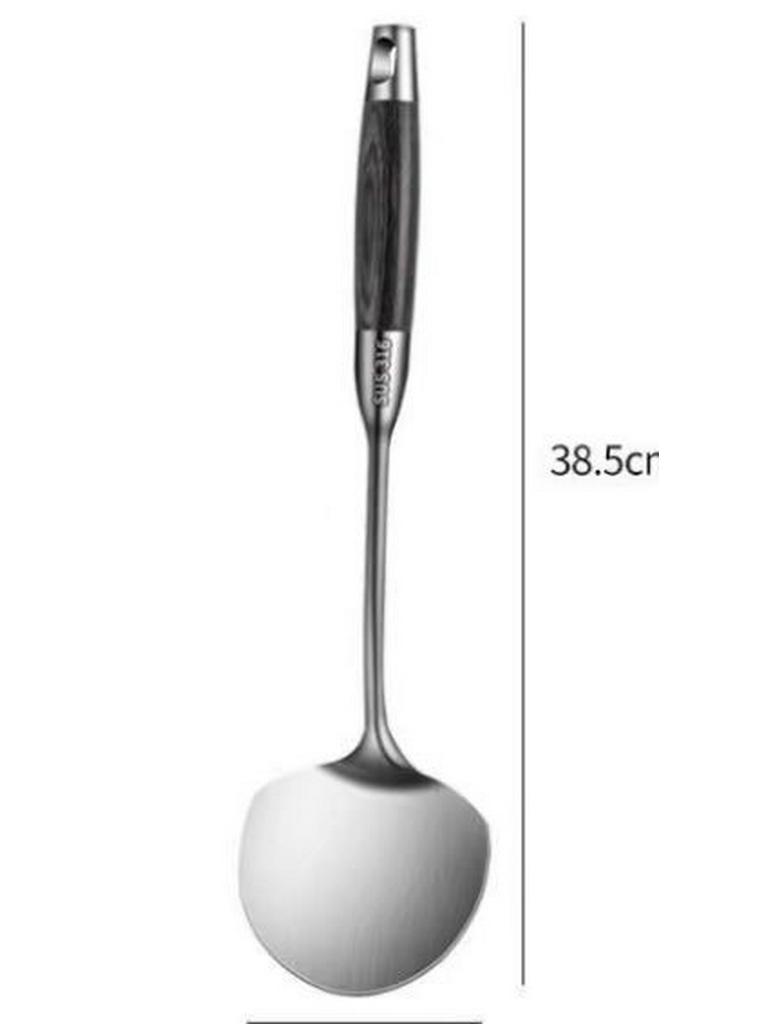 304 Stainless Steel Long Handle Round Shovel, Guizhou Chef Cooking Spoon, Kitchen Spatula