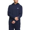 adidas Solid Color Letter Embroidered Hooded Casual Long Sleeve Sweatshirt Men Sweatshirt Navy-Blue HY0972