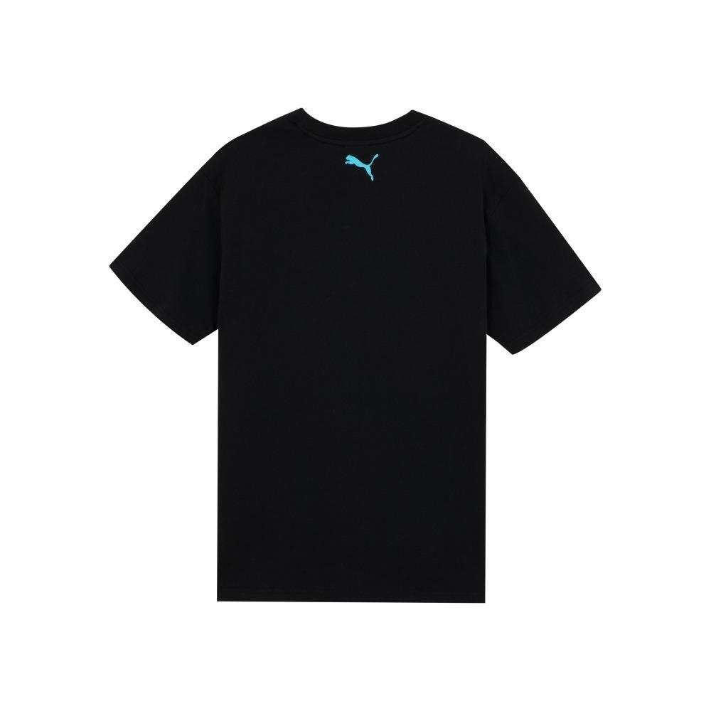 Puma X Melo X Fade Tee Gradient Logo Print Crew Neck Short Sleeve T-Shirt Men Tops Black 625496-01