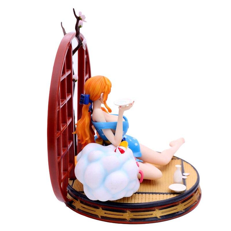Wano Country Kimono Nami Action Figure 26cm Model Anime Prototype Statue Collection Toy Desktop Decoration Figma
