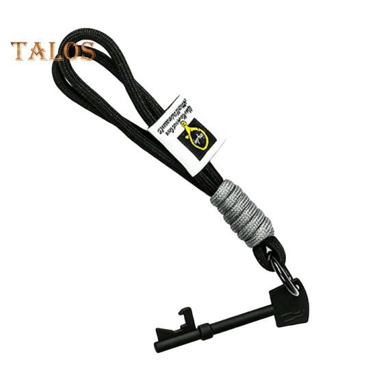 

Брелок-открывалка для бутылок, прочный нейлоновый плетеный шнурок, портативный легкий держатель для ключей для кемпинга и пешего туризма чёрный