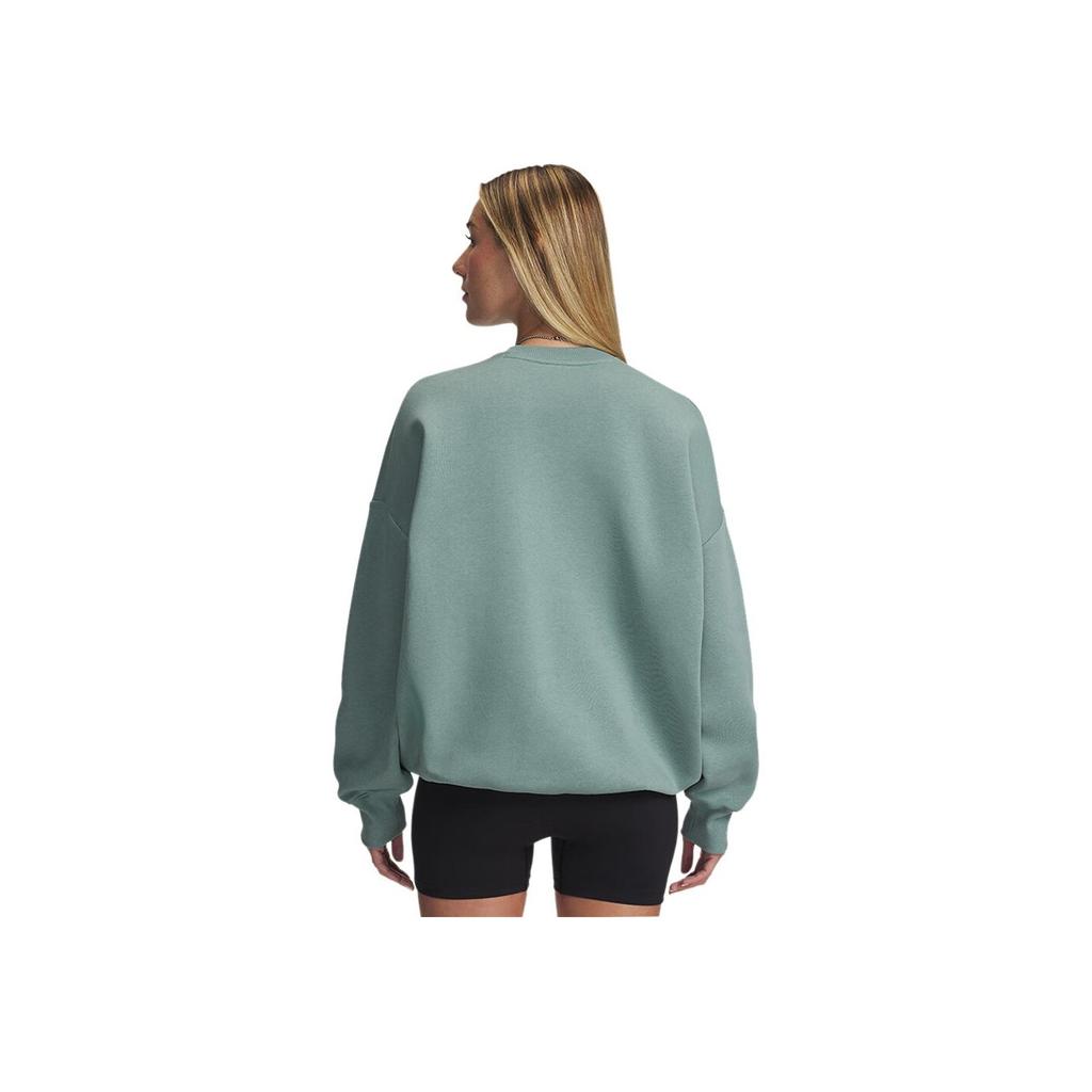 Under Armour Rival Varsity Letter Fleece Loose Sports Pullover Long Sleeve Sweatshirt Women Sweatshirt 6007880-323