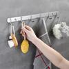 JINGRUIXIANG 304 Stainless Steel 7-Hook Wall Rack