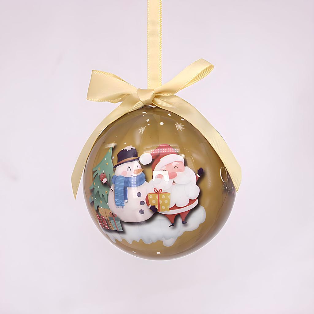1pcs 8cm Christmas Ornaments Christmas Tree Decorations Shatterproof Decorative Xmas Ball Ornaments for Xmas Tree, Home Decor