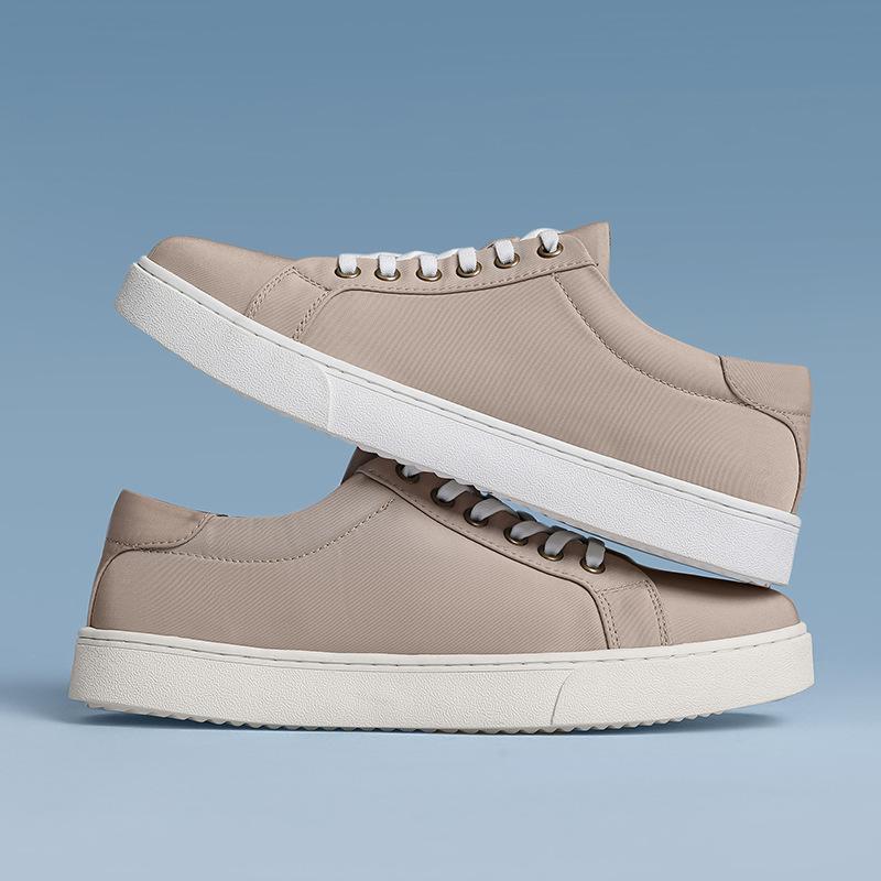 

Мужская обувь очень большого размера весна 2025 новая тенденция кеды британский стиль полировка цвета повседневная обувь мягкая подошва белая обувь мужская 44