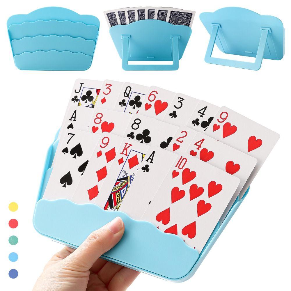 Expandable Playing Cards Holders Three-Layer Expandable Card Holder  Board Game Accessories