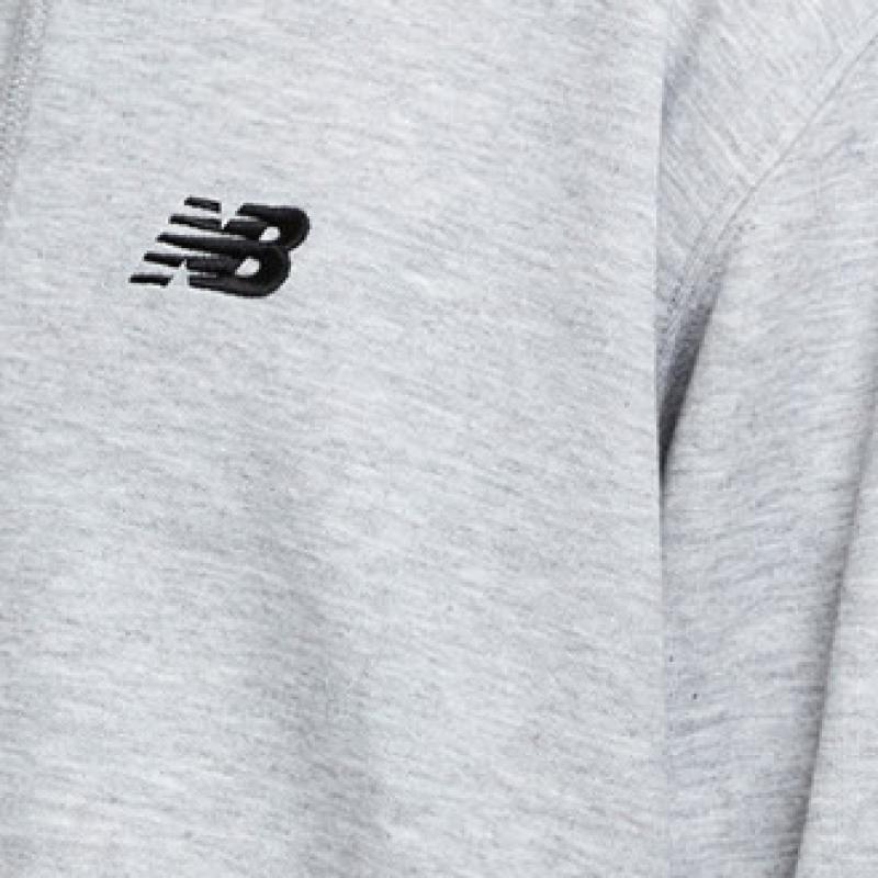 New Balance Nbn0f11203 Uni Essential Small Logo Hoodie Grau