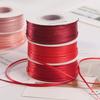 New 2mm Satin Ribbon DIY Double Sided Bow Making Ribbon Glossy Finish Solid Color Gift Packaging Ribbon Gift Box Decoration