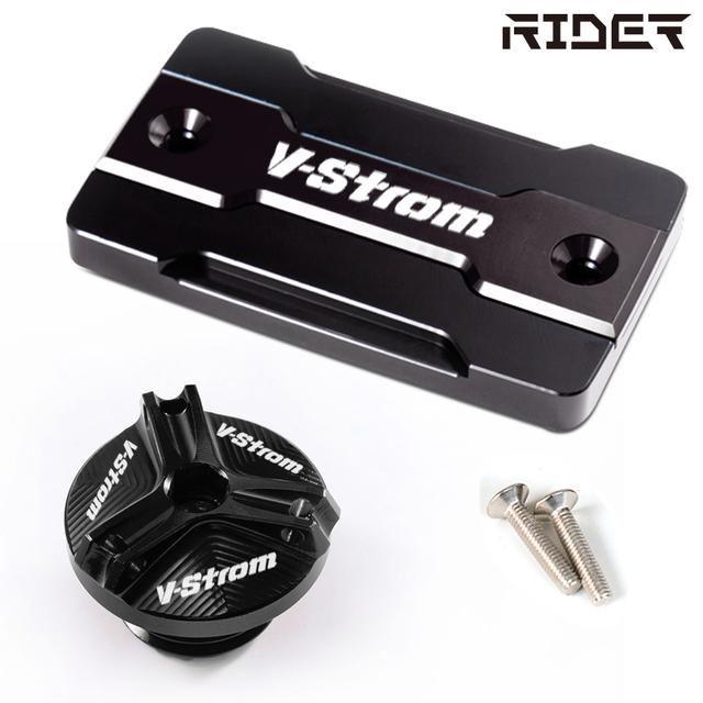 For SUZUKI Vstrom 650 1000 DL650 DL1000 250 DL250 2004-  Front brake fluid reservoir cap reservoir cap and filler cap