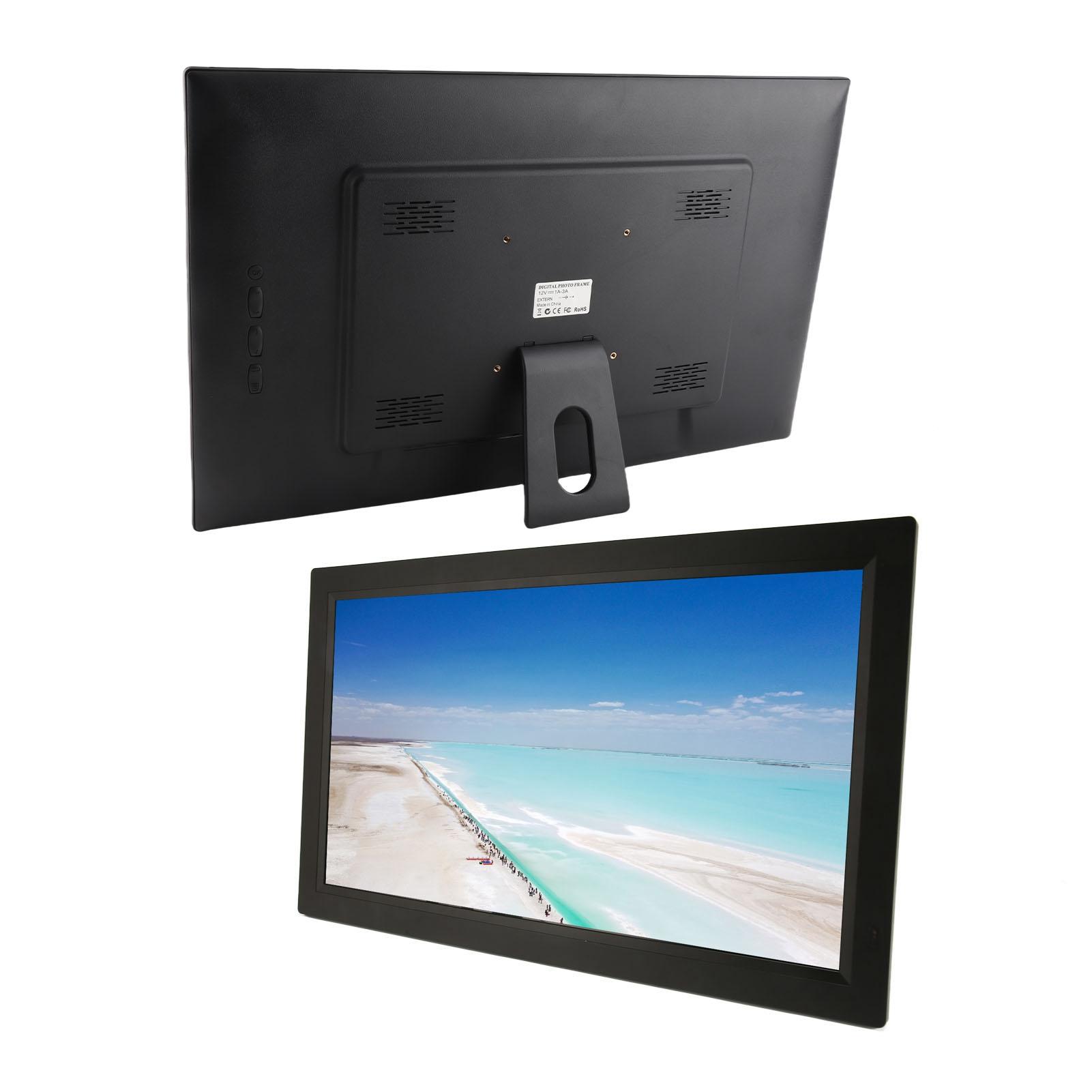 Цифровая фоторамка 21,5 дюйма HD-экран Поддержка USB-накопителя Карты памяти Видео Музыка Электронная фоторамка