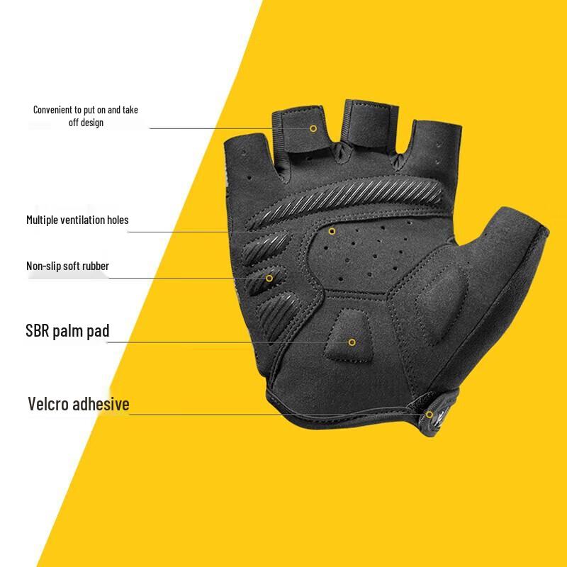 Rockbros Cycling Half Finger Touchscreen Gloves