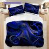Octopus Pattern Bedding Quilt Set Quilt Cover Pillowcase Home Decoration Birthday Gift (1 * Duvet Cover + 2 * Pillowcase, Without Core)