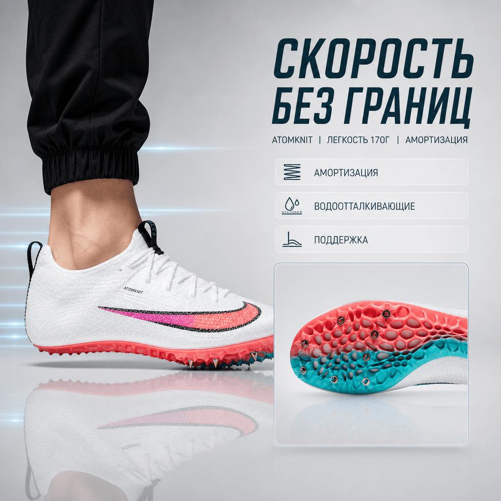 Nike Zoom Superfly Elite 2 Weiß Ombre Unisex Sneaker Hyper-Jade Hyper-Violet Flash-Karmesinrot CD4382-100