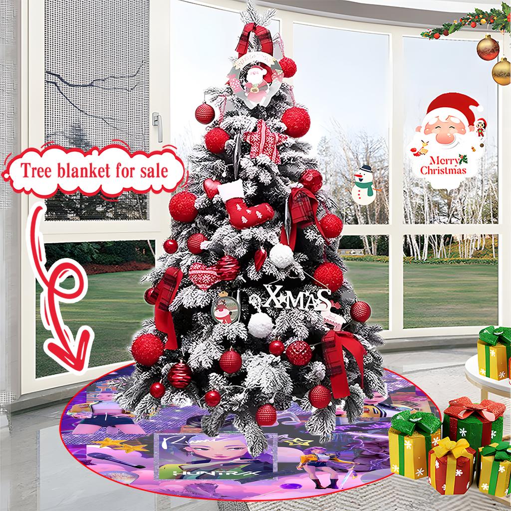 Christmas Tree Skirt Decoration For Home Xmas Tree Decorations Skirt Ornament Festive Holiday Party Decorations Indoor Outdoor