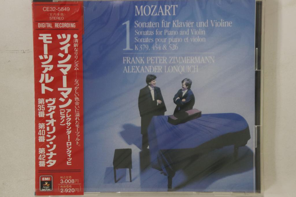 CD MOZART, ZIMMERMANN - Violin Sonatas Vol.1 CE325849PROMO EMI Japan Obi Classical Used