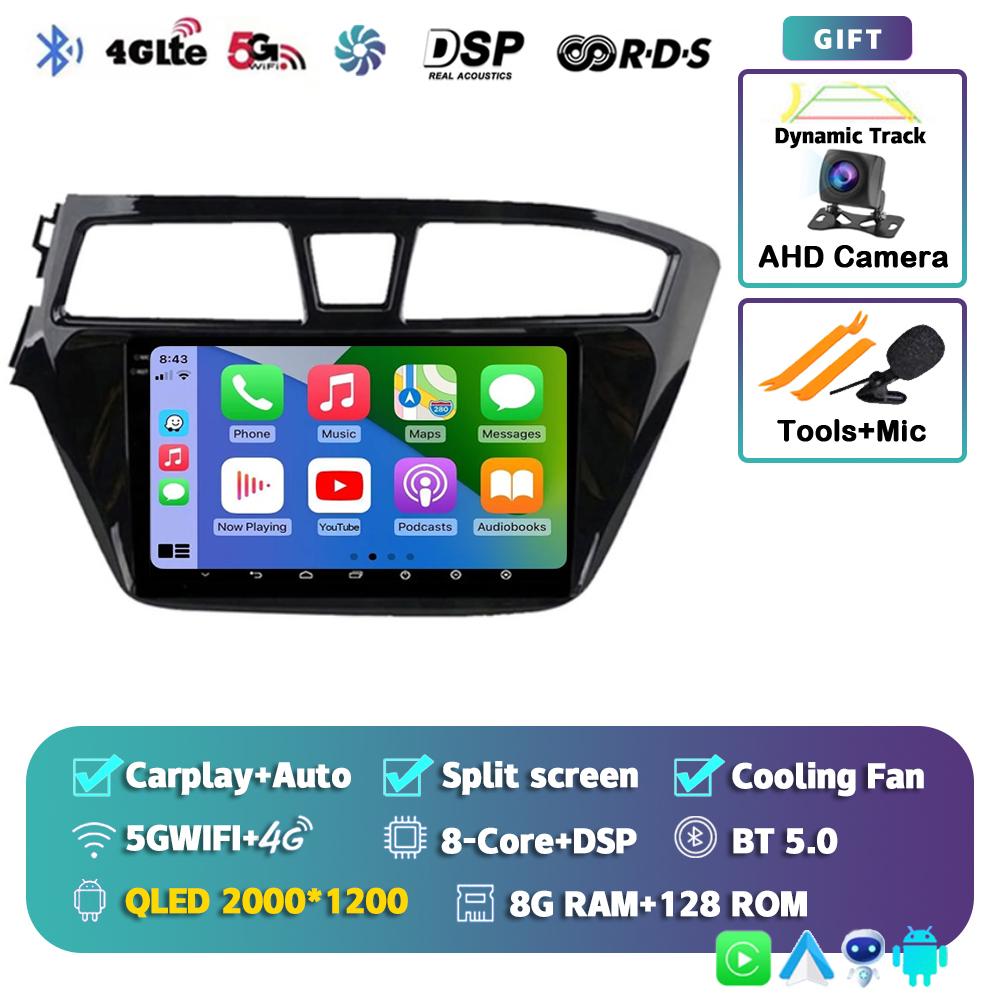Android 14 Carplay Auto Car Radio For Hyundai I20 LHD 2015 2016 2017 2018 Navigation GPS Multimedia Video Player 2Din DVD Stereo