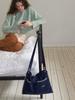 Maison Creme Grande Collage Bag _ Corduroy Navy
