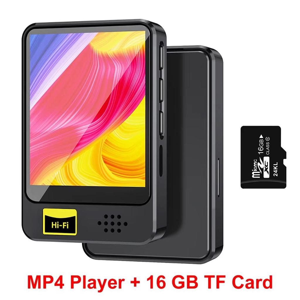 1,8 Zoll Bildschirm Bluetooth 5.2 MP3-Player Drahtloser MP4-Player Eingebauter Lautsprecher Tragbarer Stereo-Musikplayer Unterstützt FM-Radio E-Book Aufnahme