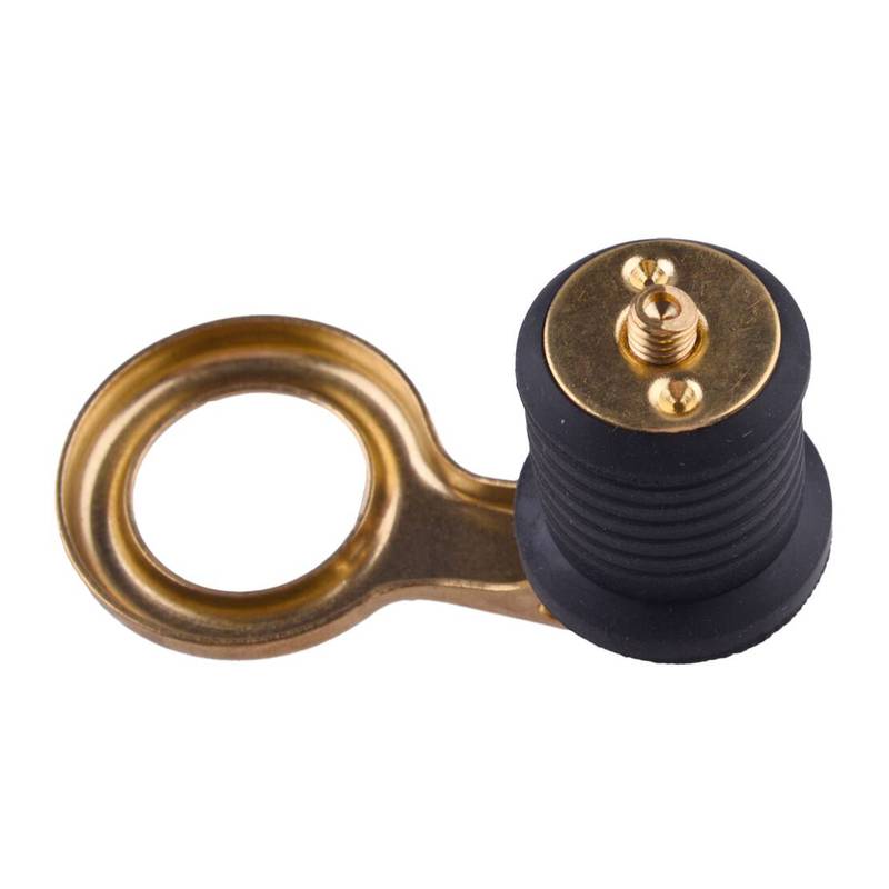 25mm Marine Boat Rubber Brass Snap Flip Deck Sealing Drain Plug Durable