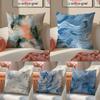 Abstract Art Pillow Niche Design Decor Cushion Cover Pillowcase Short Plush Invisible Zipper Room Sofa Cushion Cover