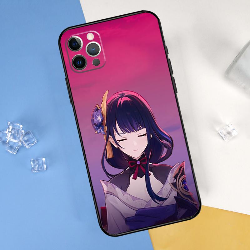 Baal Genshin Impact Game Phone Case For iPhone 16 Pro 15 Pro 11 13 14 Pro Max 12 Mini XR 16 15 Plus 16e Cover Shell