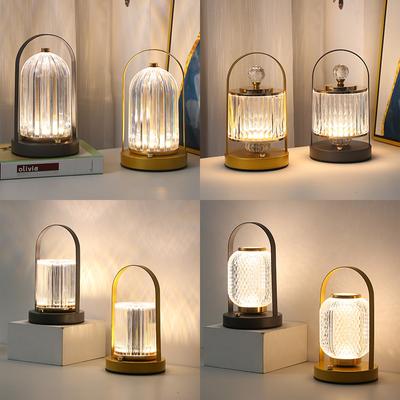 Metal Table Lamp Retro Creative Portable Night Light Ins Bar Counter Bedroom Living Room Bedside Atmosphere Small Night Lamp