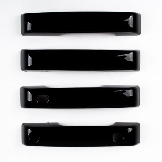 Door Handle Lid Smartkey Frame Glossy Black Cover Trim For - Ford F150