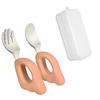 Self Feeding Children Safe Forks Dishwasher Safe Baby's Dinnerware  Baby Supplies