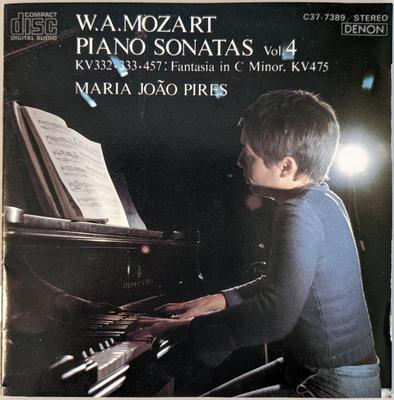 CD WOLFGANG AMADEUS MOZART MARIAJOO  Piano Sonatas Vol. 4 KV332333457 C377389 Denon 1985 Japan Classical Used