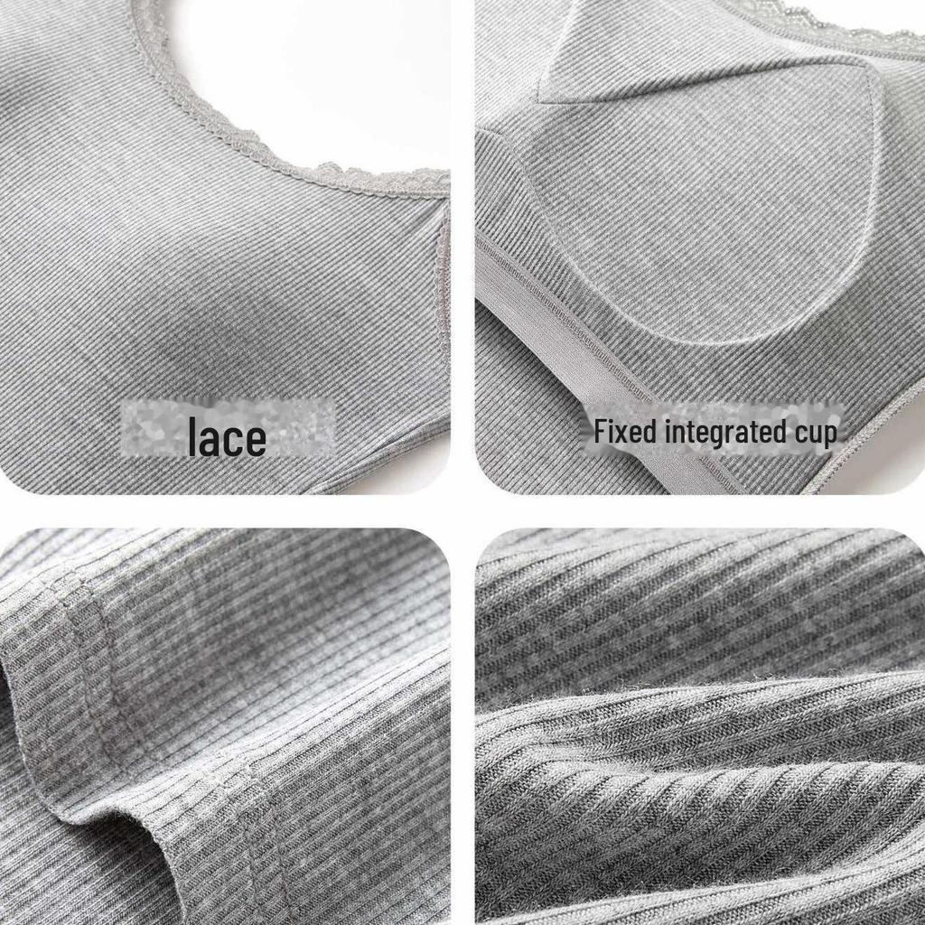 Women's Summer Lace Cotton Camisole with Chest Pads - Thin, Sexy, Versatile Top