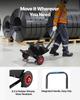 Banding Strapping Cart, Fit for Steel Strapping Coils with 600 mm Core Outer Size, Heavy Duty Strapping Dispenser with Rubber Wheels, Suitable for